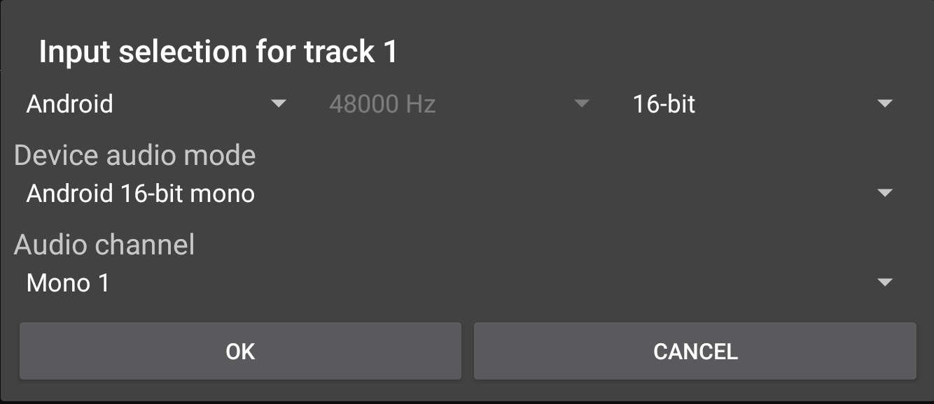 Audio Track Channel Strips